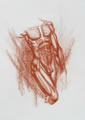 Michael Hensley Drawings, Human Anatomy 22